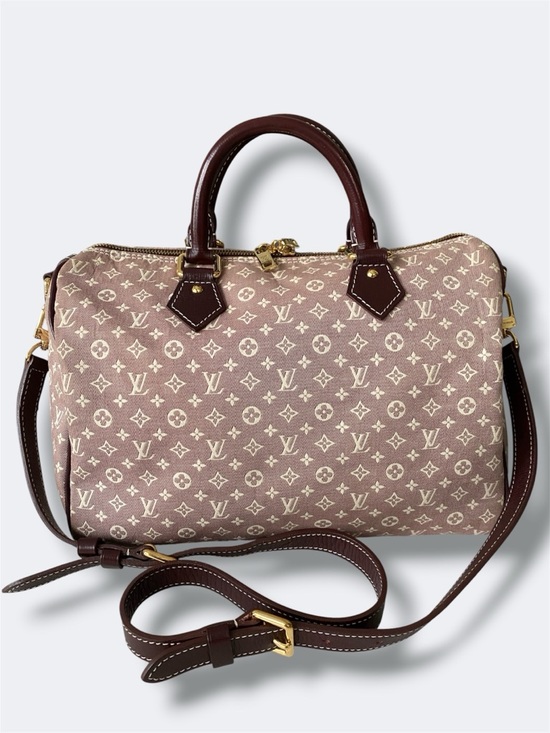 Louis Vuitton Handbags - Louis Vuitton Burgundy Idylle Speedy Bandolier 30 Monogram Bag